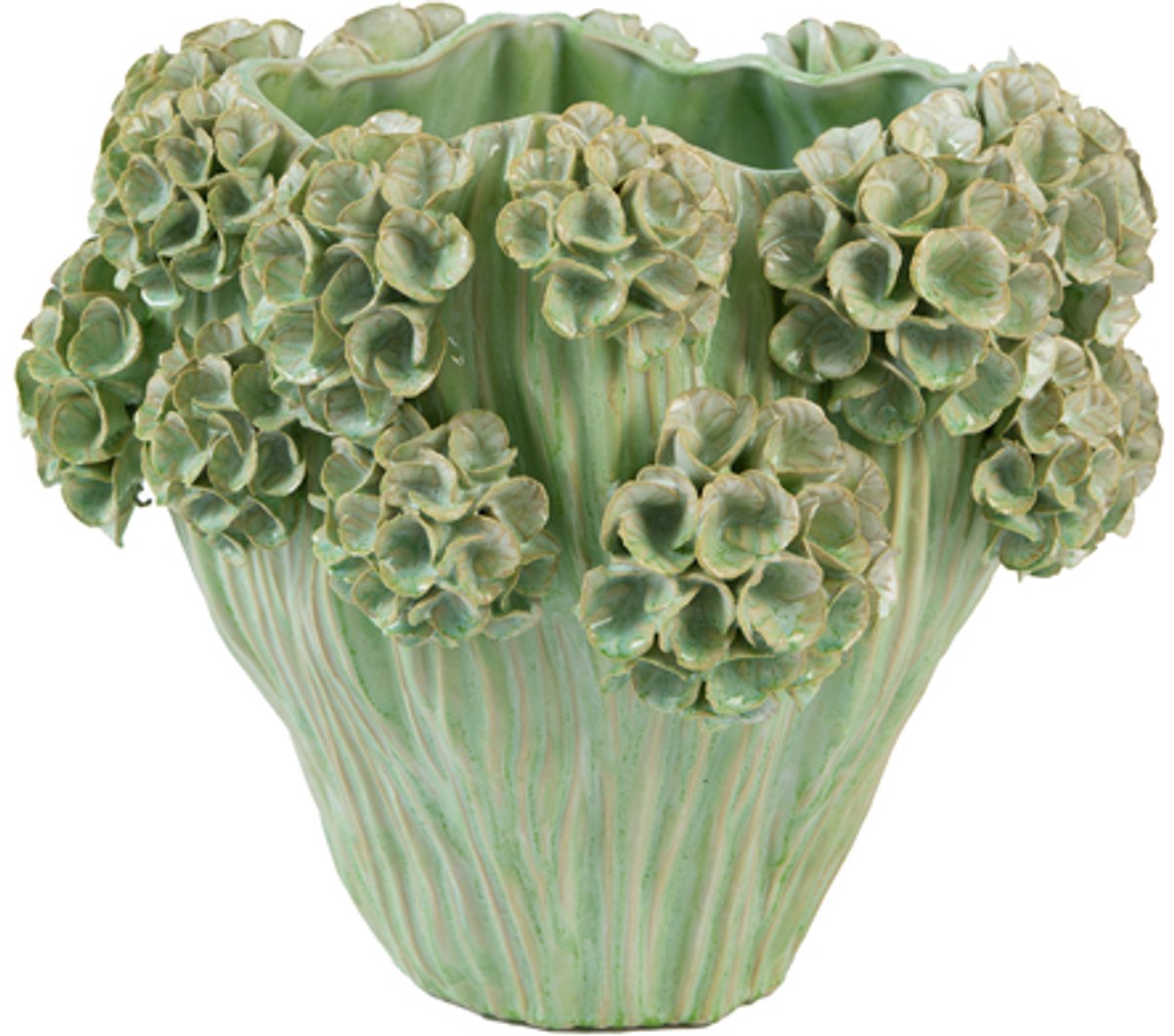 Light & Living Light&living Vaas deco Ø38x32 cm LUSERNA keramiek mint groen