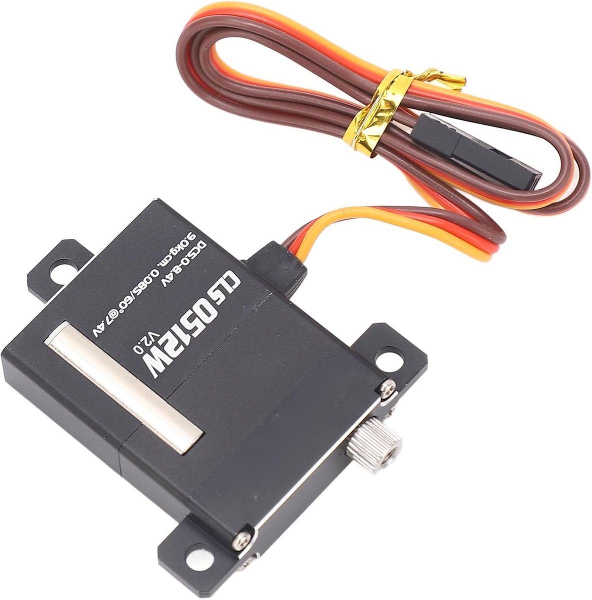 Servo Motor - RC Onderdeel - Robotica Bouwen - Hoge Torsie Metaal - 9x7x5 cm - Zwart