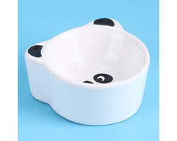 Keramische Voerbak - Dierenbakje - Kleine dieren voeren - Schattig dierenvorm - 9x8x5 cm - Panda