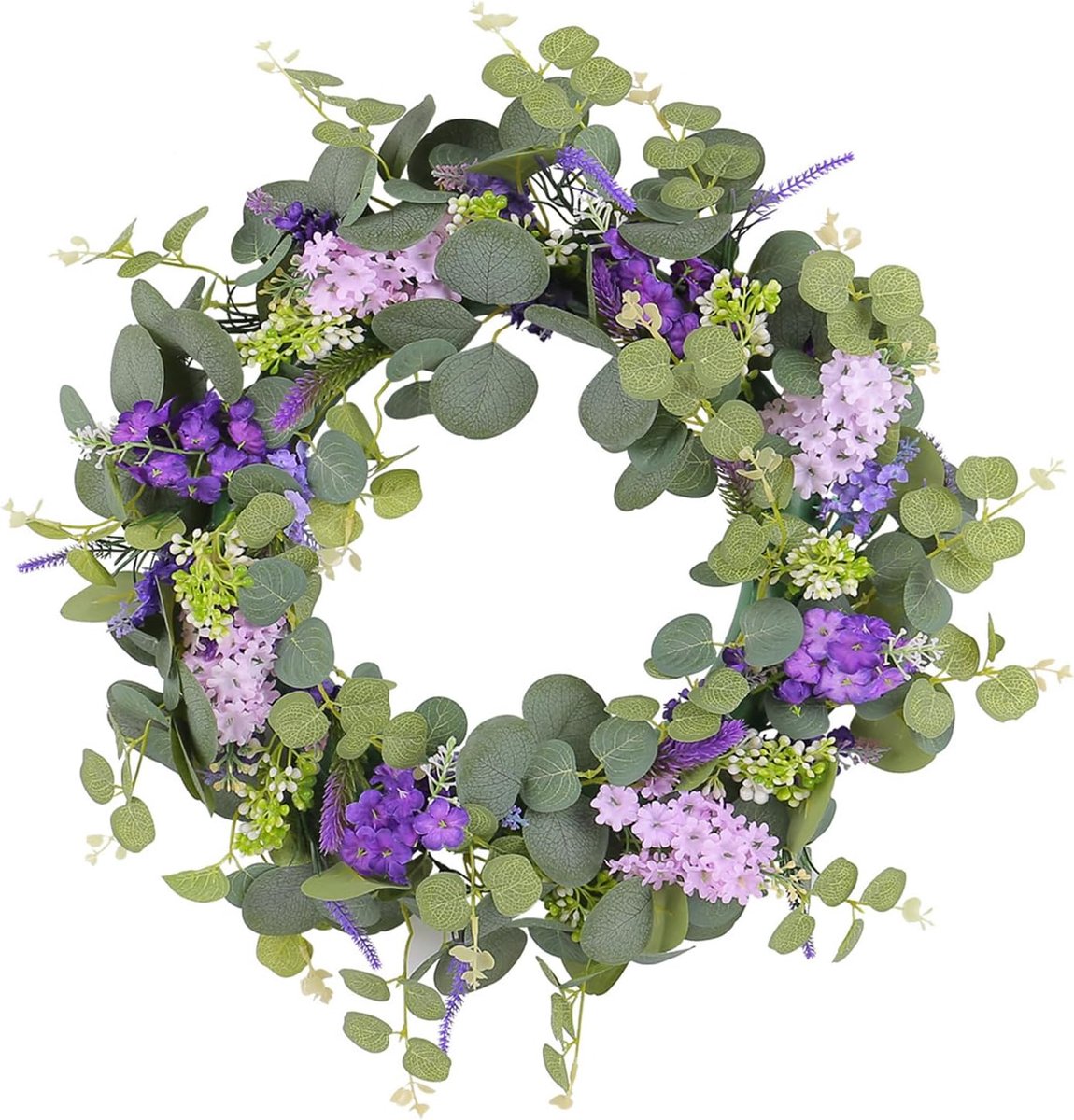 Bloemenkrans Kunstbloemen - Decoratieve Krans - Voordeur Decoratie - Realistisch Ontwerp -