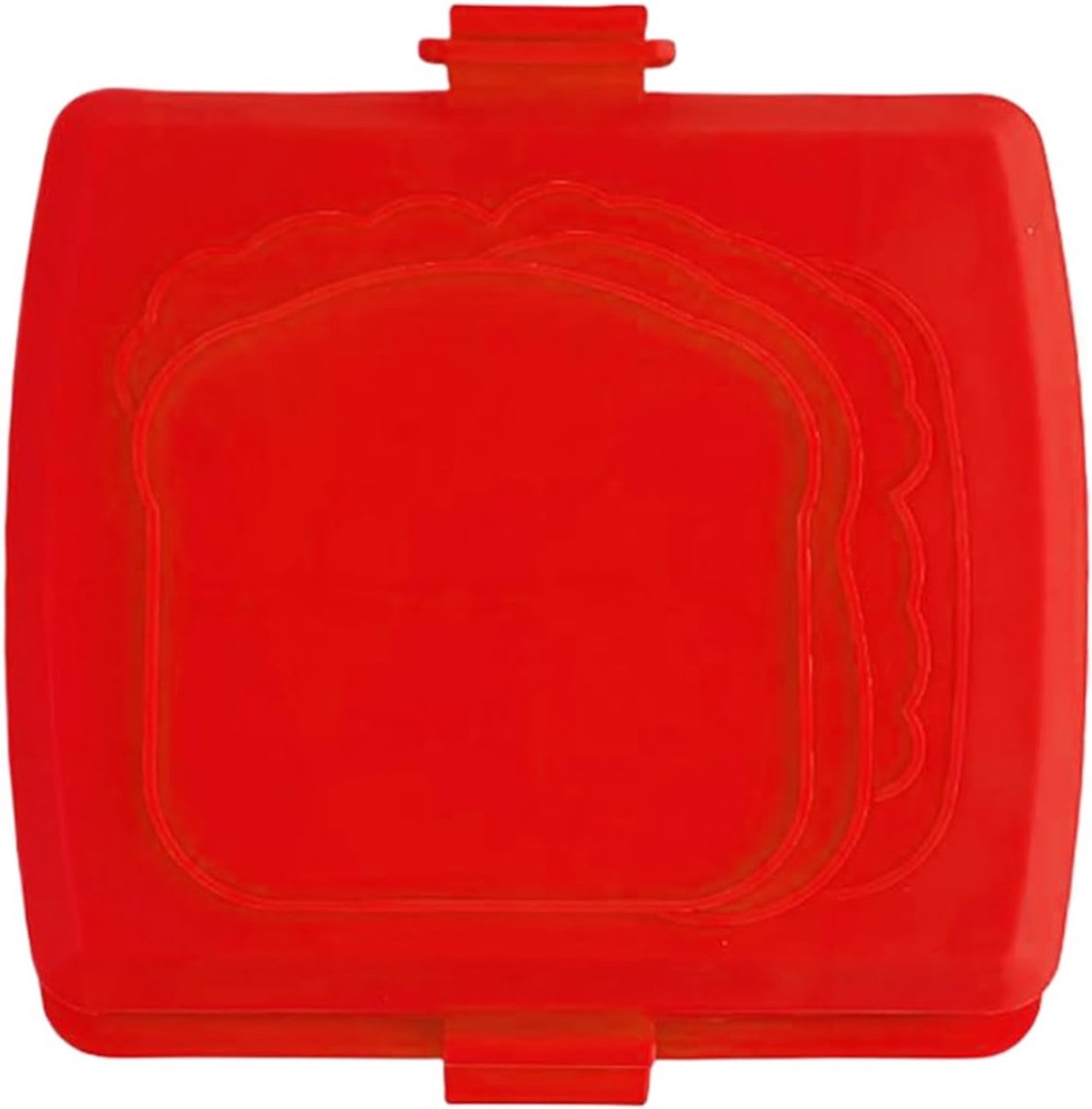 Magnetron Tosti Maker - Sandwich Pers - Snelle Snacks - Dubbelzijdige Grill - 16 x 16.5 cm - Rood
