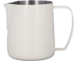 Melkopschuimkan Roestvrijstaal - Melkbeker Barista - Koffie Maken - PTFE-gecoat - 450 Ml - Beige