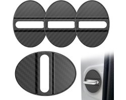 Deurbeschermers Auto - Deurstoppers Geluidsdemping - Bescherming Voertuig - Direct Zelfklevend - 10 x 10 x 2 cm - Zwart