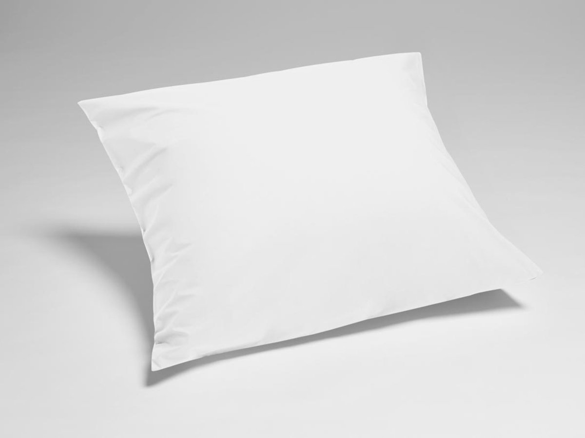 Yumeko kussensloop percal katoen wit 65x65 - Bio, eco & fairtrade - 1 stuk
