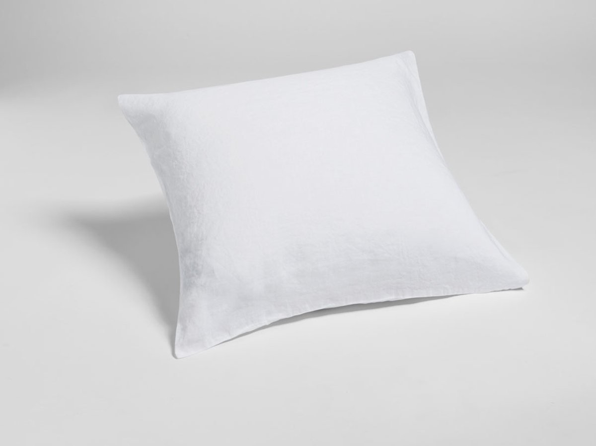 Yumeko kussensloop gewassen linnen wit 65x65 - Biologisch & ecologisch - 1 stuk