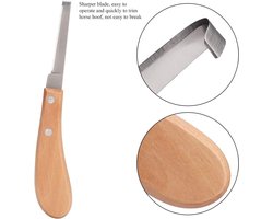 Horseshoe Knife van Carbonstaal met Rechte Blade voor Paardentrimmen en Verzorging van Hoefijzers