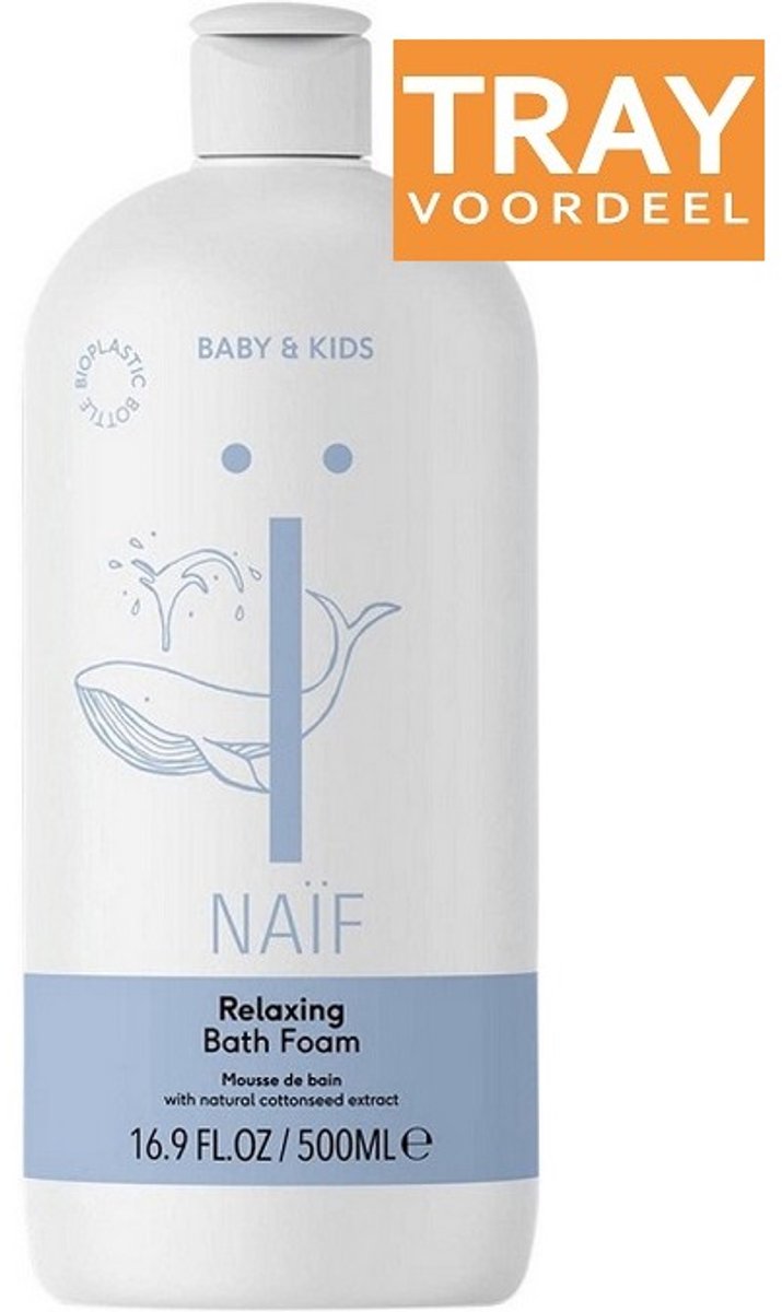 NAIF BABY & KIDS RELAXING BATH FOAM BADSCHUIM 6 X 500 ML