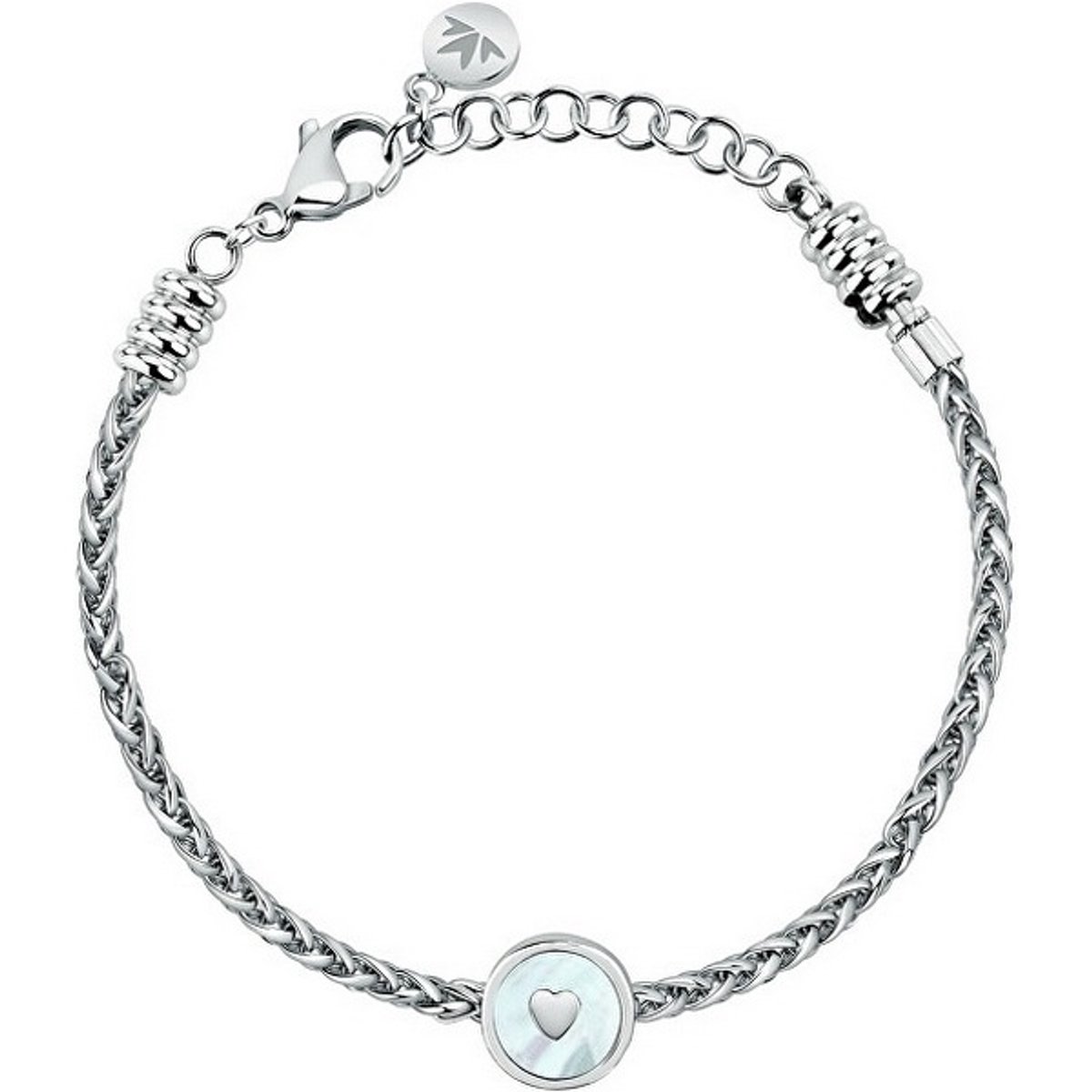 MORELLATO DROPS SCZ1393 STAINLESS STEEL ARMBAND MET HARTJES BEDEL EN PARELMOER 1 STUK