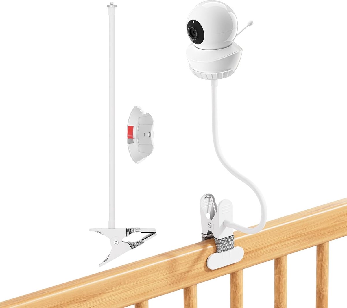 Thijox - Babysense HD S2/V43 Monitorhouder - Flexibele Babyfoonhouder - Compatibel met Babysense V43/S2 - Geen Boren Nodig - Praktische Babyhouder voo