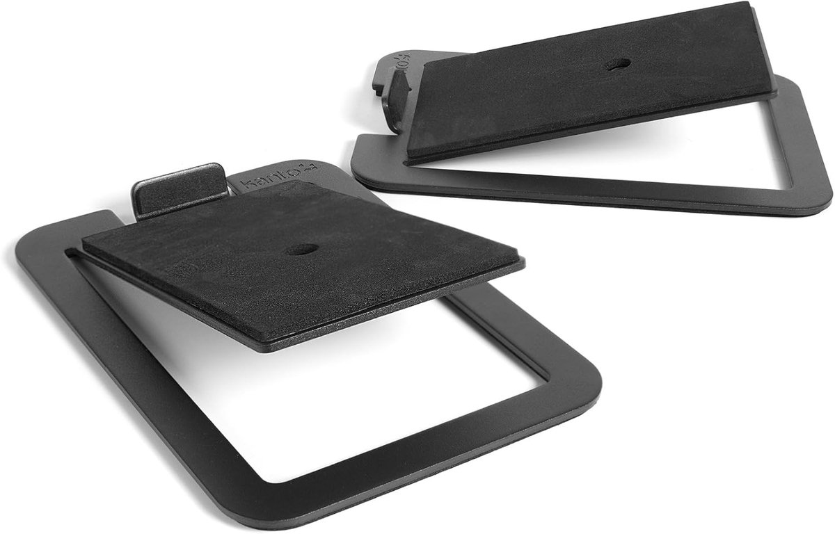 Thijox - Kanto S4 Desktop Luidsprekerstandaard voor Middelgrote Luidsprekers - 16° Hellingshoek - Schuimrubberen Bekleding - Ideaal voor Gaming, Muzie