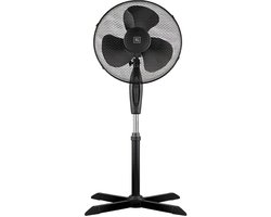 Staande Ventilator 40 cm – 3 Snelheden – 90° Oscillatie – Verstelbare Hoogte – Krachtige…