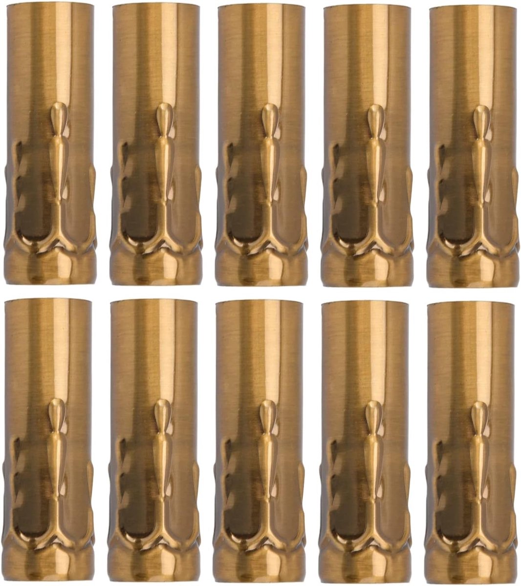 Candle Lamp Houder 10 Stuks E14 Metalen Tubes voor Kaarsenlampen en Verlichting Accessoires 25X80mm