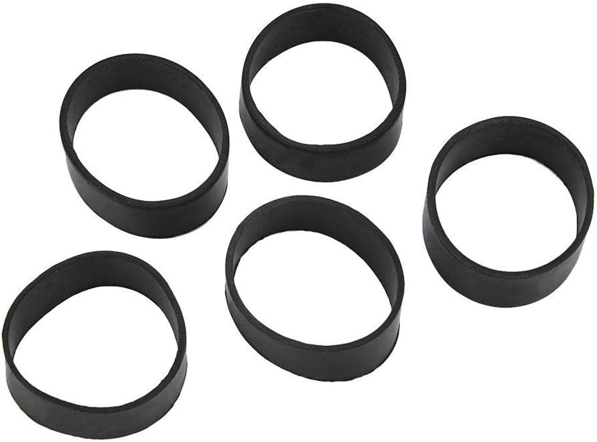 Siliconen Ringen Set van 5 Stuks, Elastische Vervangingen voor 5cm Polsband, Duurzaam en Comfortabel