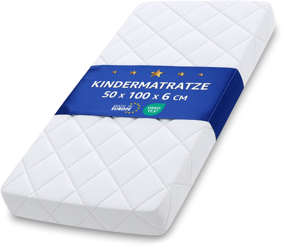 Matraskinderbed Matras 50x100 cm - Kindermatras voor Babybed Reisbed Aanschuifbed en Ledikant Kinderbedmatras Bedmatras voor Baby en Kinderen 50 x 100 Oeko-Tex