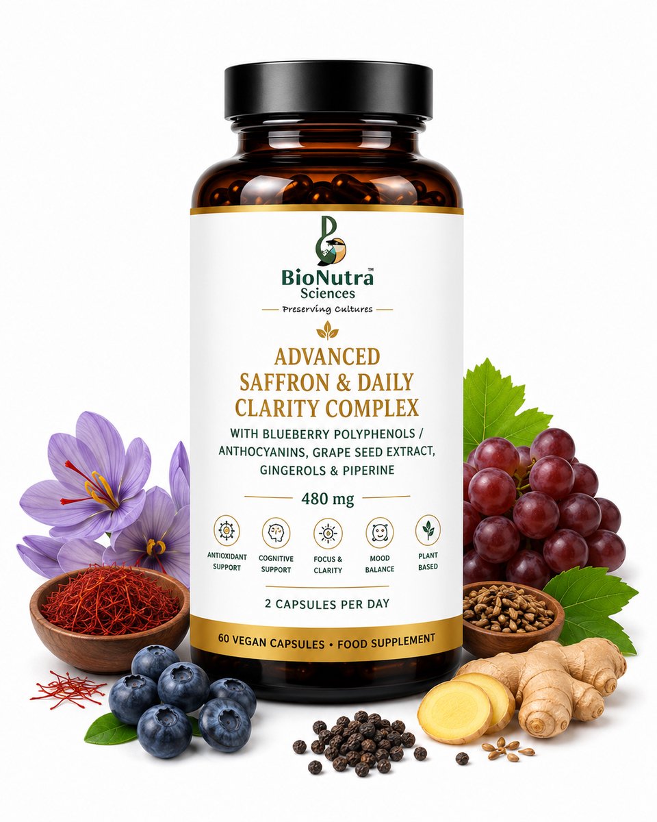 Advanced Saffron & Blueberry Polyphenol Clarity Complex