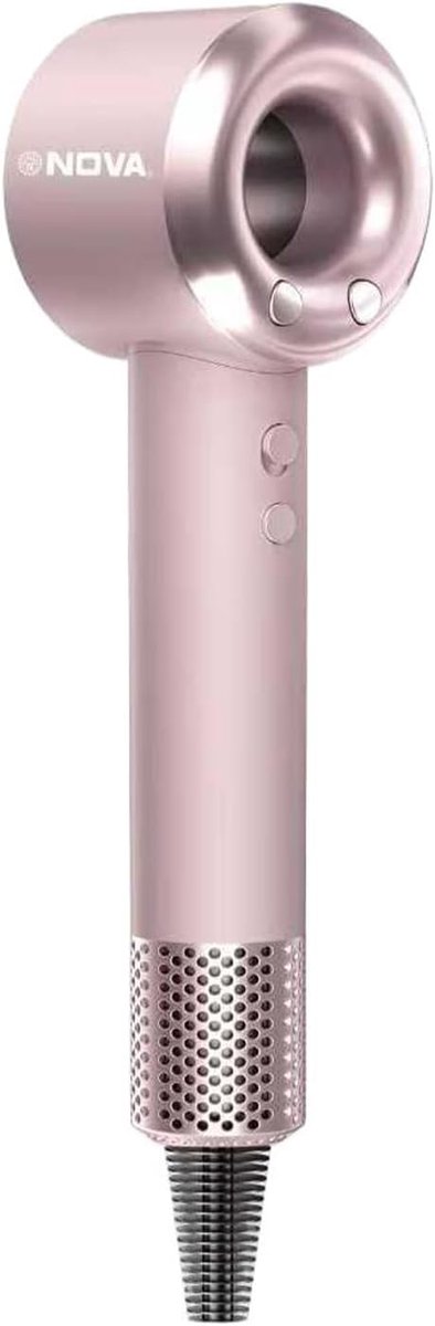 Thijox - Negatieve Ionen Haardroger Hoge Snelheid, Sneldrogend en Stille Werking met Intelligente Temperatuurregeling, Magnetisch Mondstuk, Roze, Idea