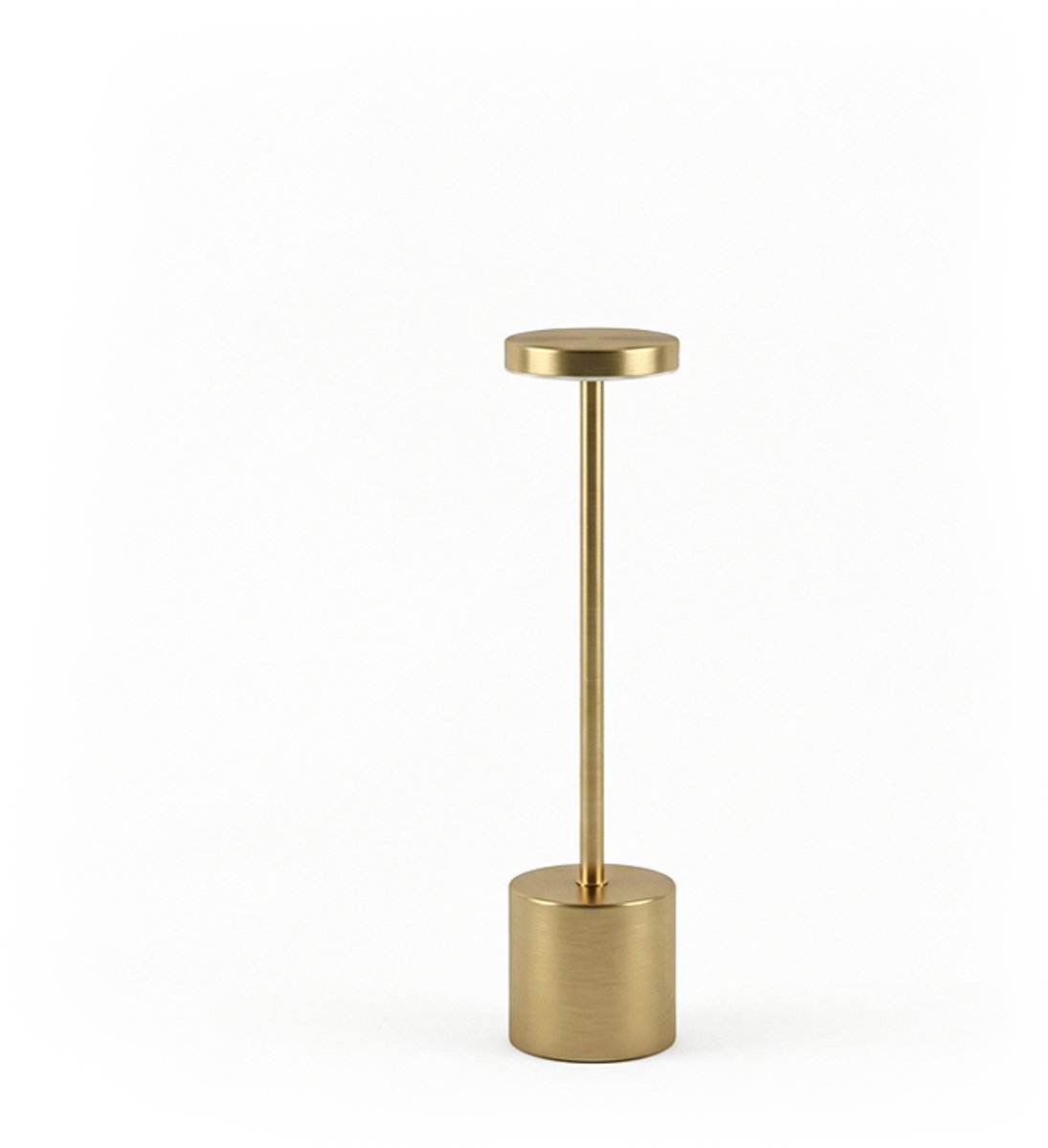 Tafellamp Oplaadbaar - Tafellamp Goud - Draadloos En Dimbaar - Tafellamp 3 kleuren - Moderne Touch Lamp - Nachtlamp Slaapkamer