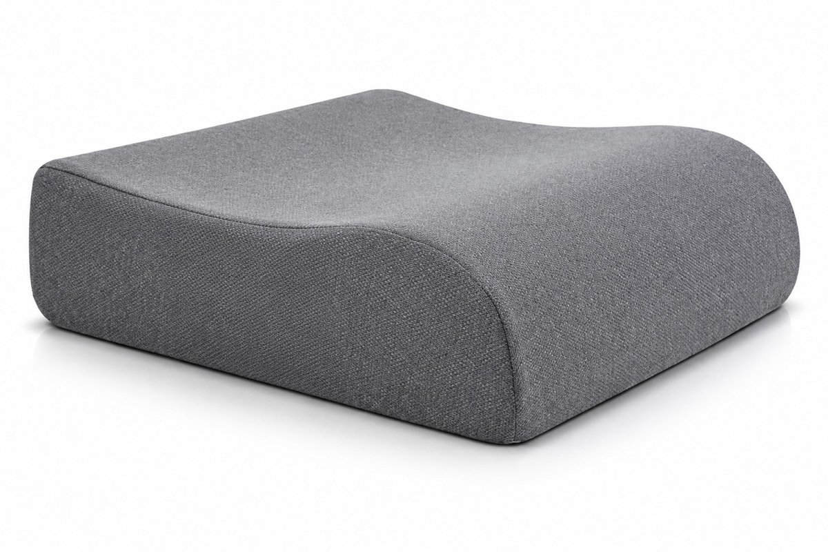 BSS® Zitverhoger Auto – Stoelverhoger voor Volwassenen – OEKO-TEX Hoes – Grijs