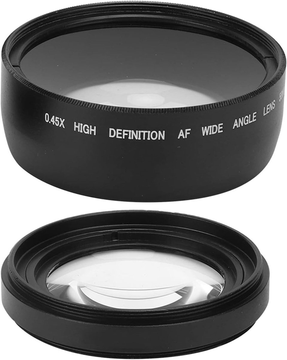 58mm 0.45x Groothoek Macro Lens voor Landschapsfotografie, Geschikt voor Alle 58mm Camera's, Ideaal voor Natuurfotografie en Close-ups