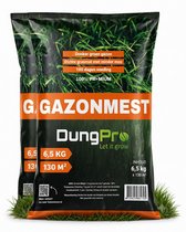DungPro Organische Gazonmest 13 kg (2x 6,5 kg) – Geschikt voor 260 m² – Voor een Diepgroen & Sterk Gazon – Gazonmeststof – Werkt tegen Mos – Tot 100 Dagen Voeding