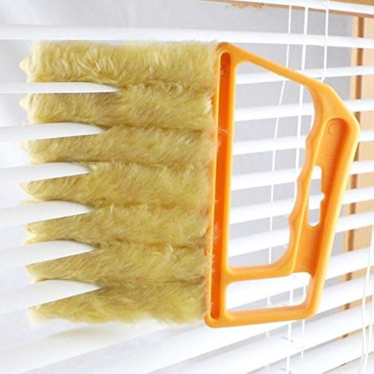 Lamellen reiniger - Luxaflex stoffer - Jaloezie schoonmaker - Blind cleaner - Ontstoffer - Afstoffen - Anti-stof - Stofvrij maken - Schoonmaken - Geel - Jonyx
