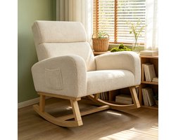 Top 10 Schommelstoelen en Babyschommels 2026: Schommelstoel met Zitkussen en Zijvak Beige