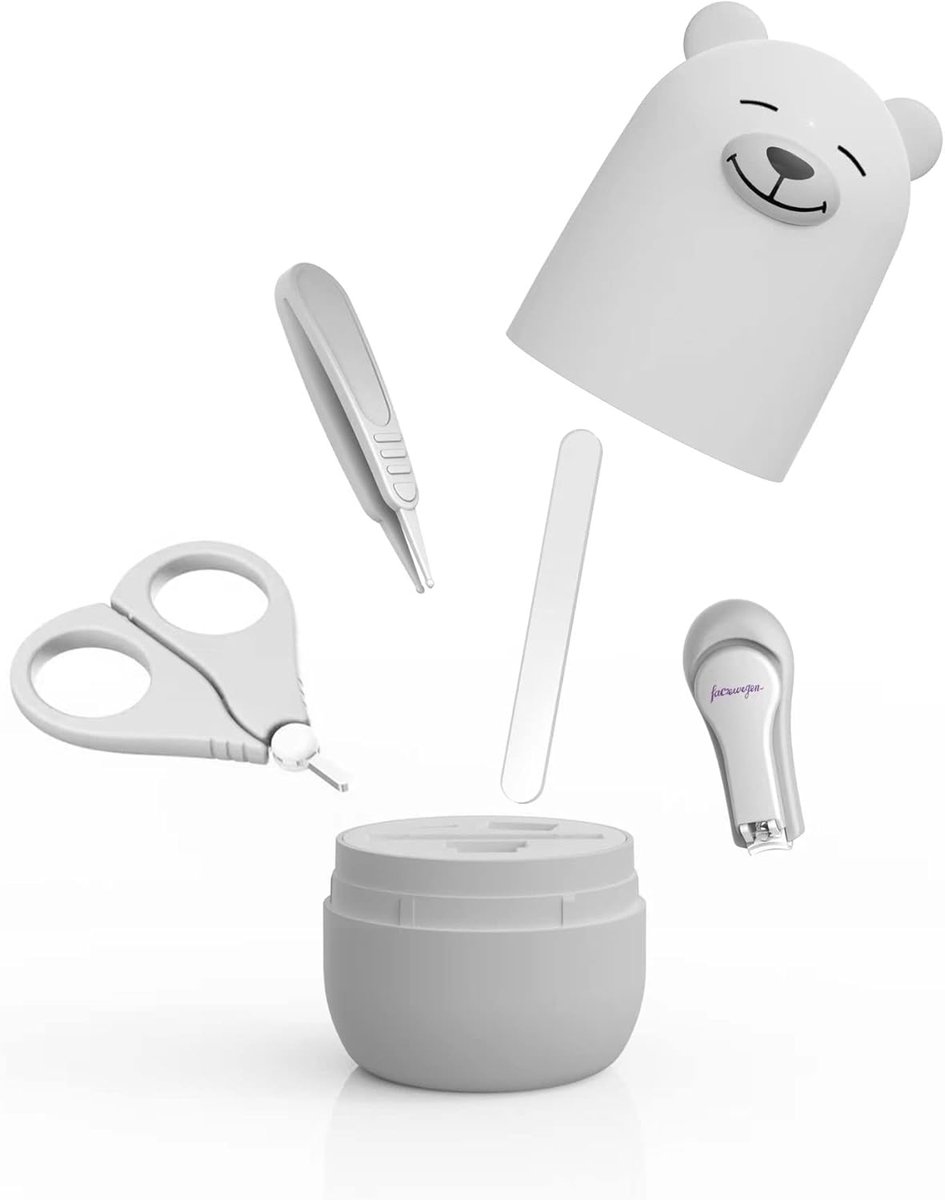 Thijox - Baby Nagelknipper Set - Baby Manicure en Pedicure Kit met Schattige Case - Hygiënisch en Draagbaar - Voor Pasgeborenen en Kinderen - Perfect