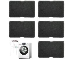 5-stuks Wasdroger filter - Droogtrommelfilters - Reserveonderdelen voor schuimfilters voor droogtrommels - Filters voor wasdrogers - Sponsfilters - Accessoires voor droogtrommelfilters - 24,4*15,5 cm - Geschikt voor Beko, Grundig, Blomberg - Zwart