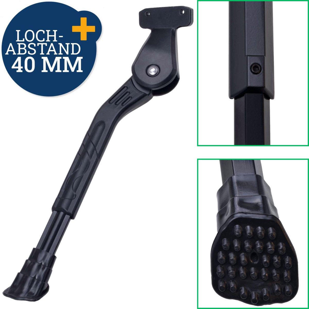 Filmer Achtervorkstandaard 40mm verstelbaar 26" 28" 29" inch fiets e-bike zijstandaard