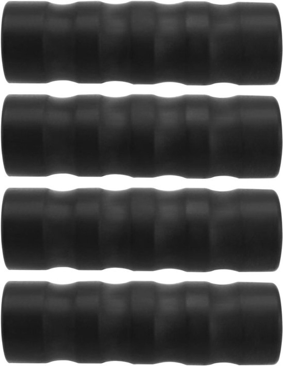 Fietsstuur Handvatten - Antislip - 32mm - Rubber - Stuurgrepen - 32.5-33mm - Fiets Scooter Vouwfiets - Handvat - Zwart - 120mm.