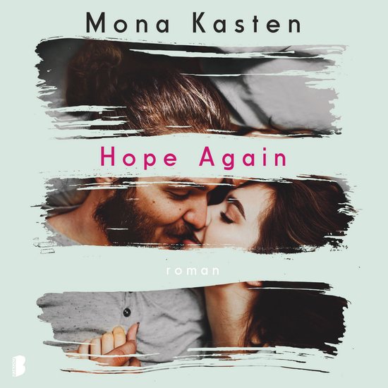Boekcover van 'Hope Again' met een romantische afbeelding van een koppel en de tekst 'Hope Again'.
