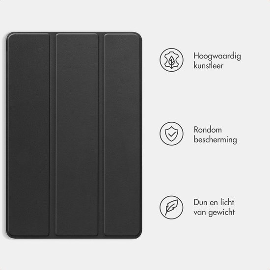 iMoshion Trifold iPad Bookcase (2018) / (2017) / Air 2 / couverture comprimé Air - Zwart