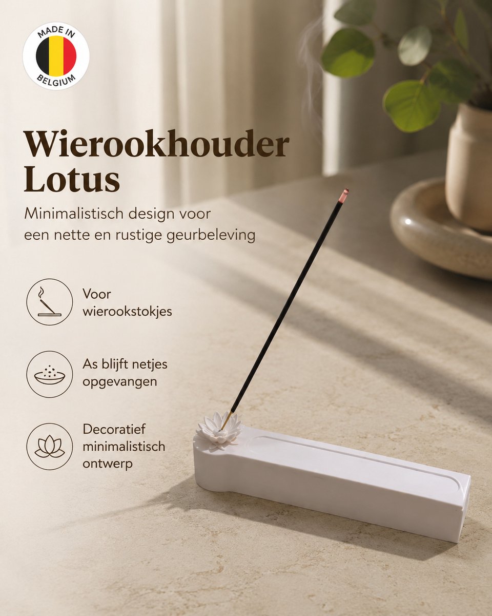 Skushy Wierookhouder Lotus Flower Incense Holder With Box - Decoratieve Incense Standaard - Accessoire - Organizer - Praktisch - Decoratief