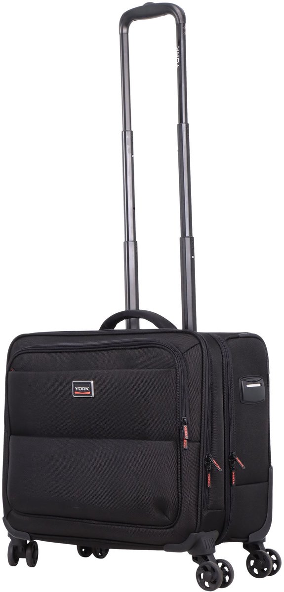 York Executive Zachte Businesskoffer 44L - Zwart - Zwart / Small