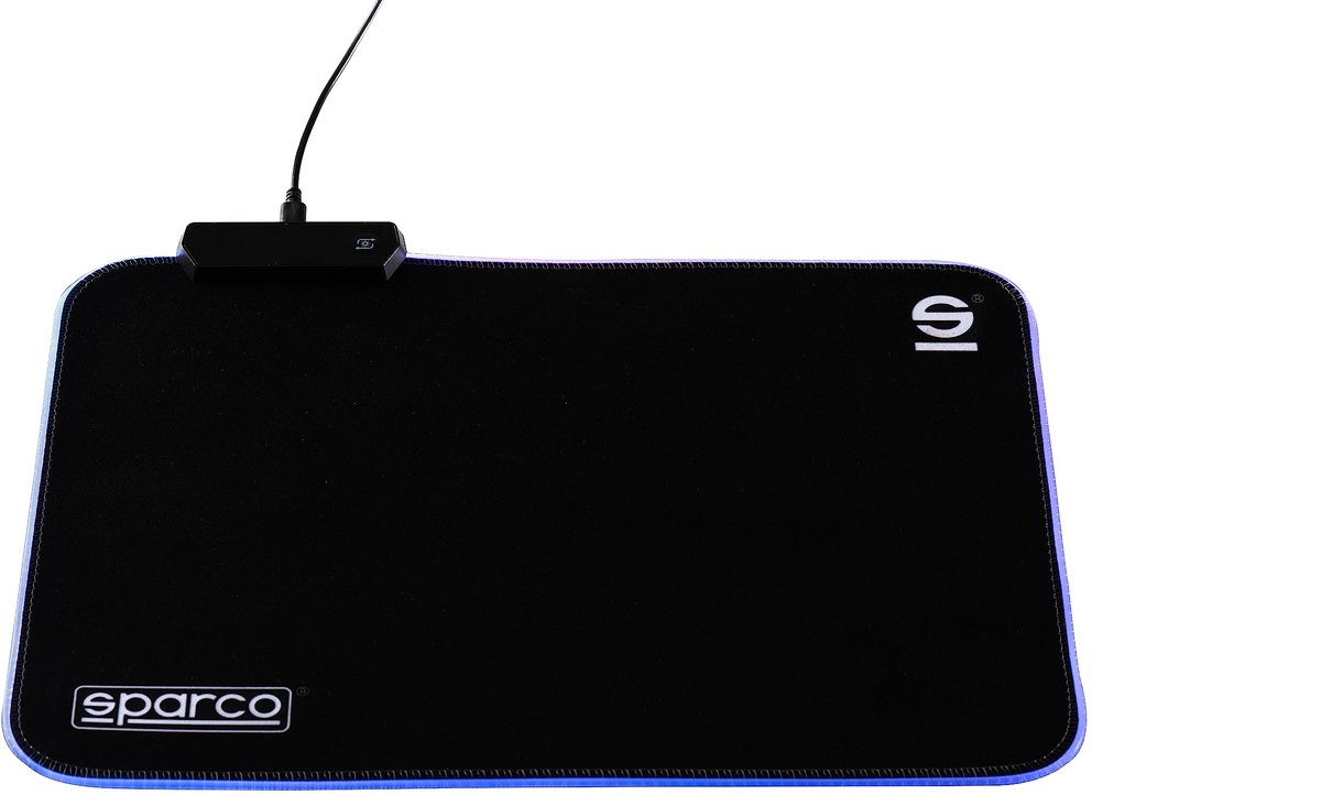 SnelShoppen - Gaming Muismat RGB Drift, Zwart, XXL Formaat, Anti-Slip, Perfect voor PC Gamers, Geschikt voor Thuis en Kantoor