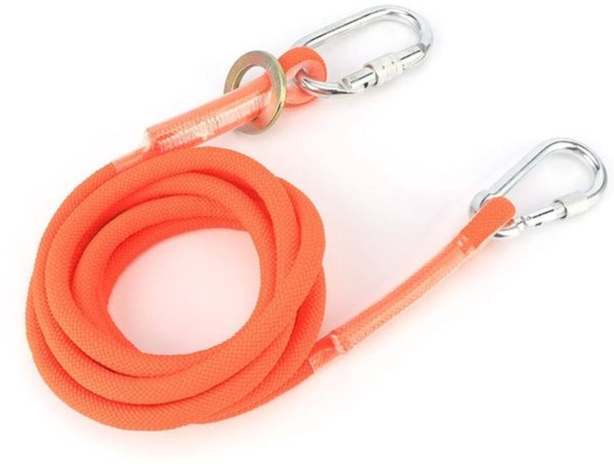 Klimtouw 13 mm - Slijtvast - Veiligheidsgordel - Nylon/Staal - Multifunctioneel - Belastbaarheid 1800 kg - Duurzaam materiaal - Veiligheidstouw