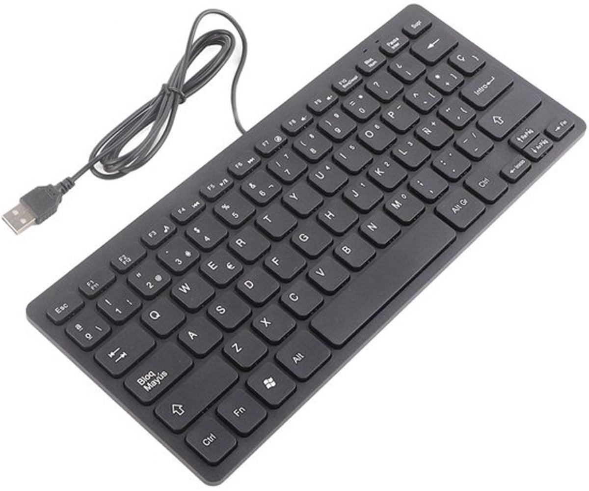 Mini Draagbare Spaanse Toetsenbord USB-interface 78 Toetsen