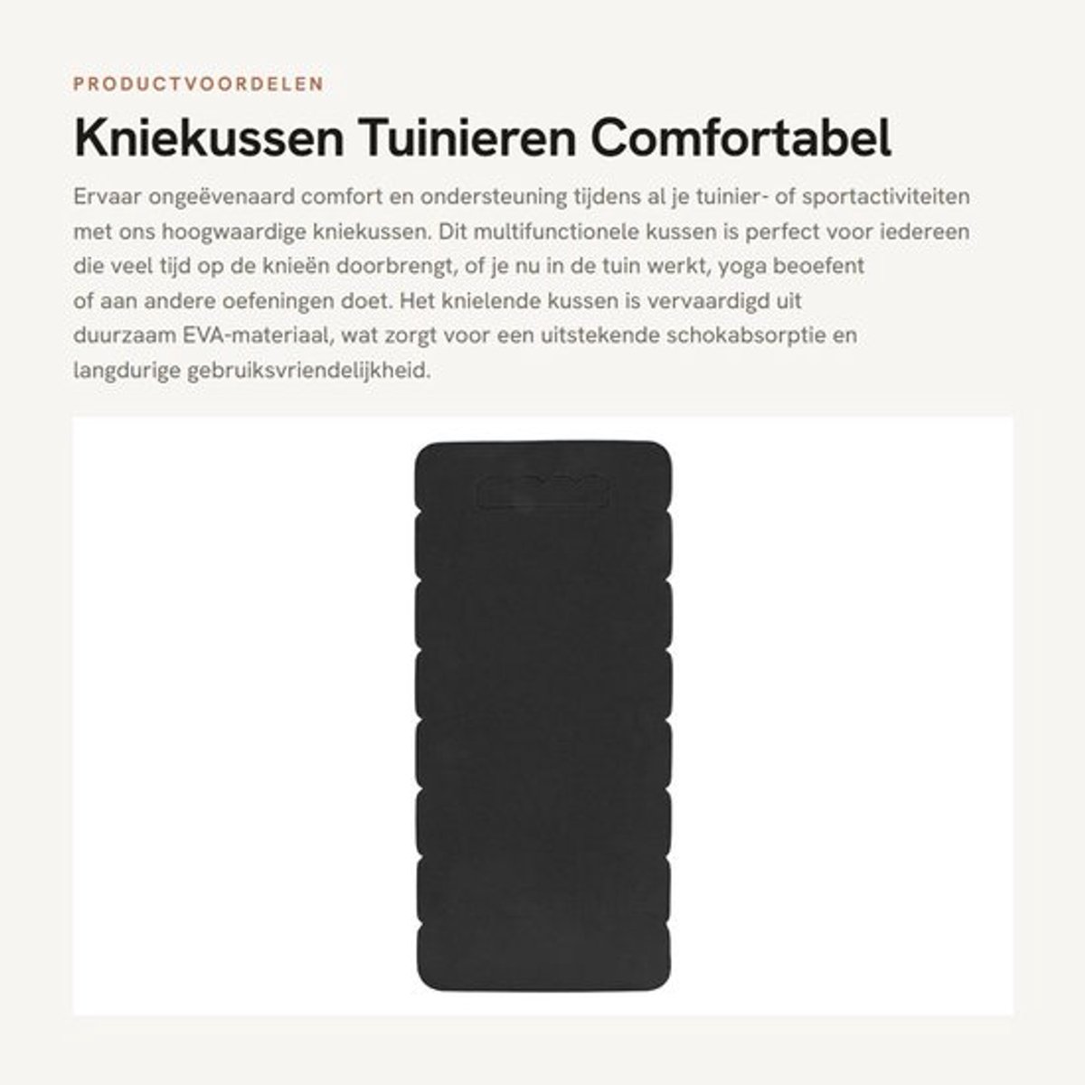 Knielmat Comfortabel - Multifunctioneel - Tuinieren - Yoga - Oefening - Waterdicht EVA Kussen - Kniekussen