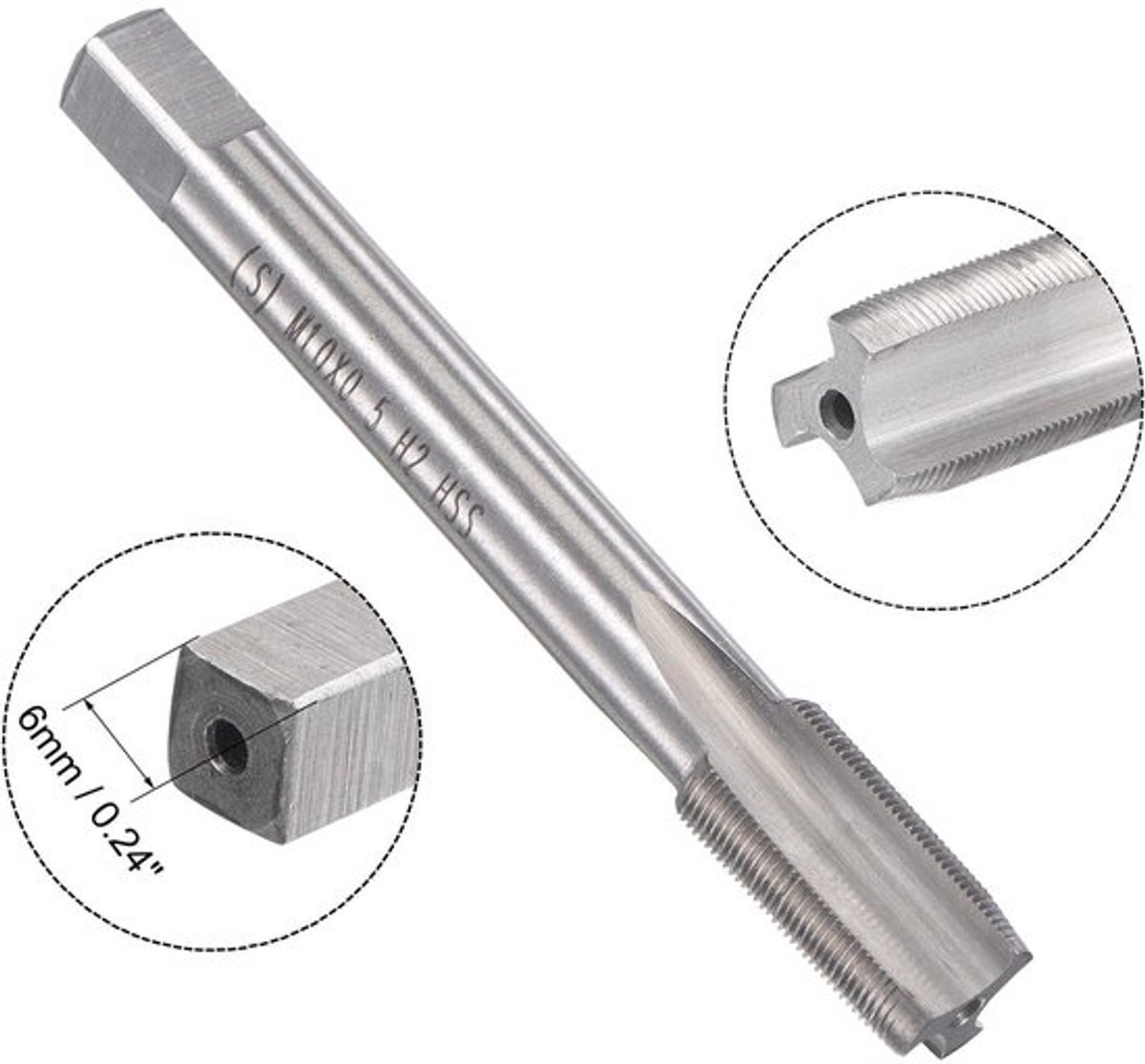 Tap- en Matrijzenset M10 x 0,5 mm - Heavy-Duty - Schroefdraadmeter - Nauwkeurige Snijprestaties - Verlengde Duurzaamheid - Ideaal voor Reparatie - Schroefdraadset