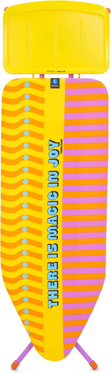 Brabantia Strijkplank C - voor stoomgenerator - 124 x 45 cm - Yinka Ilori
