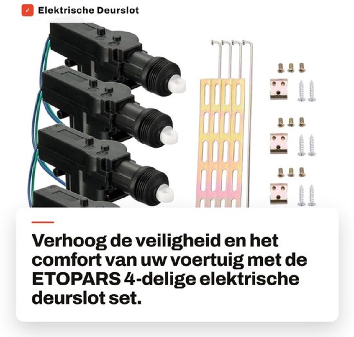 Elektrische Deurslot Set - 12V - Waterdicht - Universeel - Auto en Truck - Gebruiksvriendelijk - Betrouwbaar