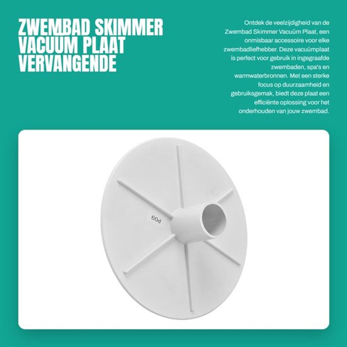 Skimmerdeksel Vervangend - Vacuümplaat - Zwembad - Spa - Warmwaterbron - Hoogwaardig Kunststof