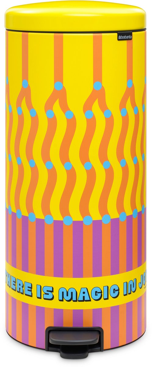 Brabantia NewIcon Prullenbak - 30 liter - Yinka Ilori