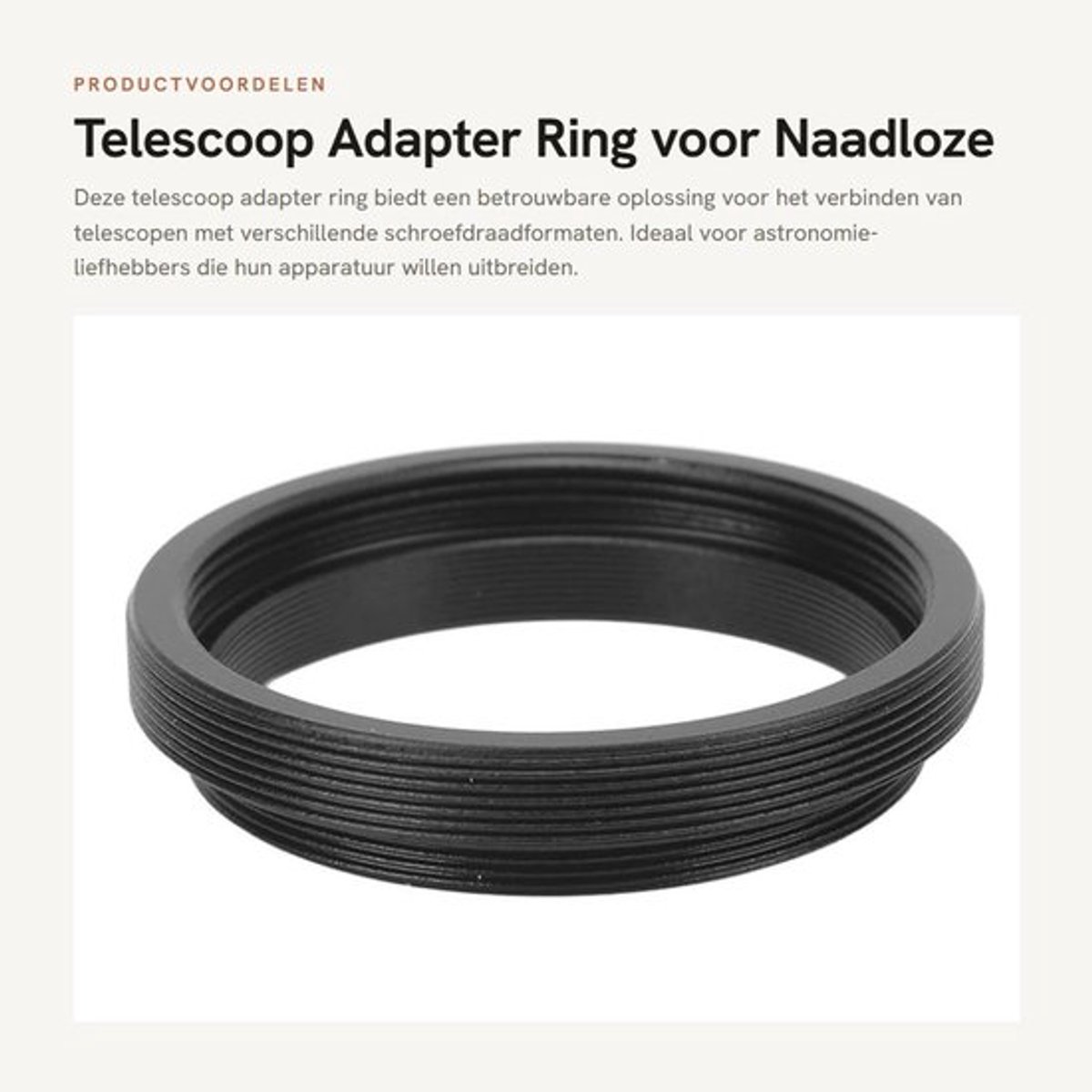 Telescoop Adapter Ring voor Naadloze Verbinding