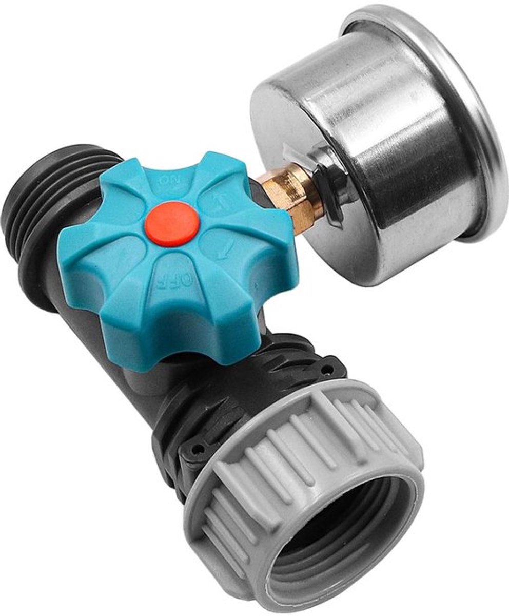 Drukregelaar Verstelbaar - Waterdrukventiel - G3/4 Inch Binnendraad - Manometer - Koper/ABS - Irrigatie Controller