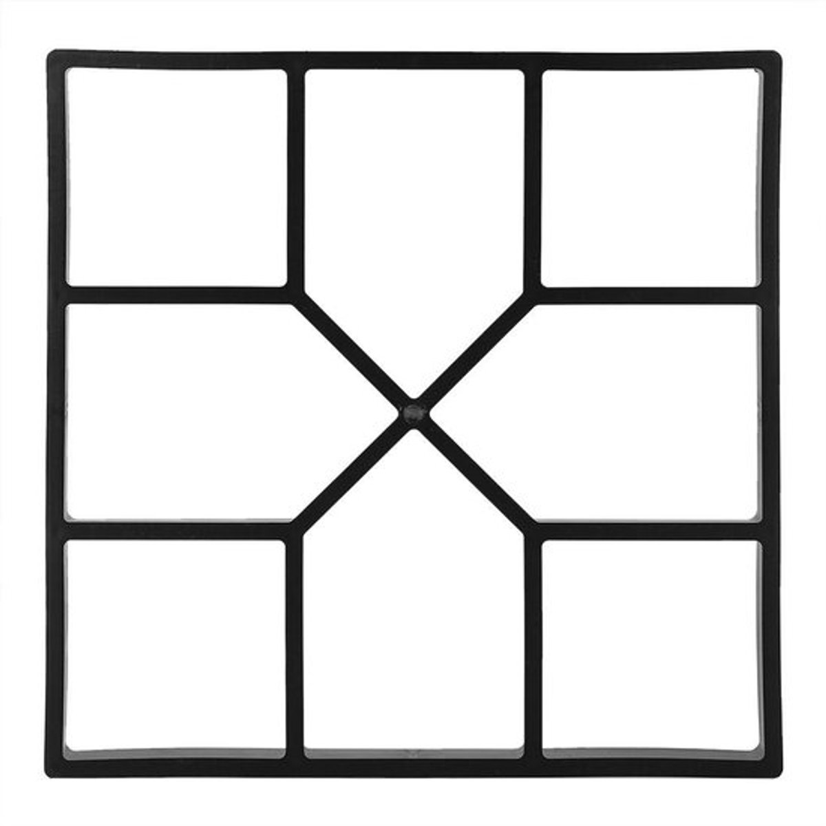 Betonvorm Handmatig - Bestratingsvorm 40 x 40 cm - Geometrisch Patroon - Voor Tuin en Gazon - Eenvoudig te Gebruiken - Voor Op Maat Gemaakte Stapstenen - Bestratingsmal