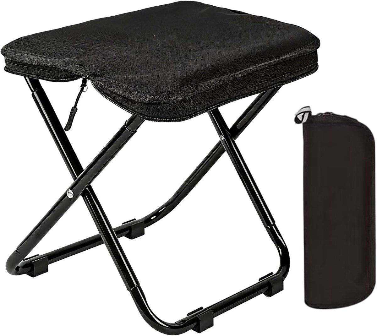 BORDEAG Campingkruk, 33 × 26 × 32 cm, opvouwbare campingstoel, licht, zakstoel, outdoor klapstoel voor wandelen en - ShopVlot