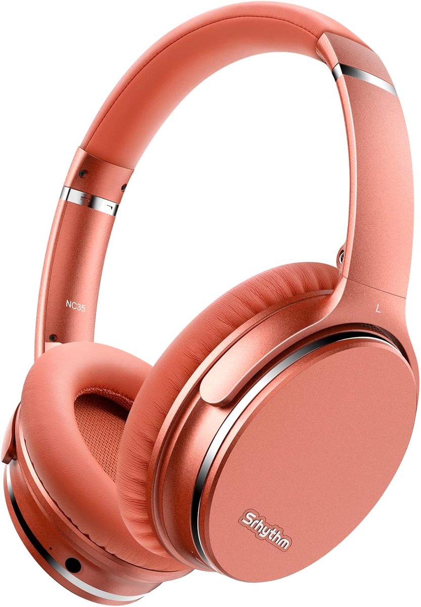 Srhythm NC35 Noise Cancelling Koptelefoon Bluetooth 5.3,Lichtgewicht, Opvouwbaar,Draadloze Hoofdtelefoon Over-ear met - ShopVlot