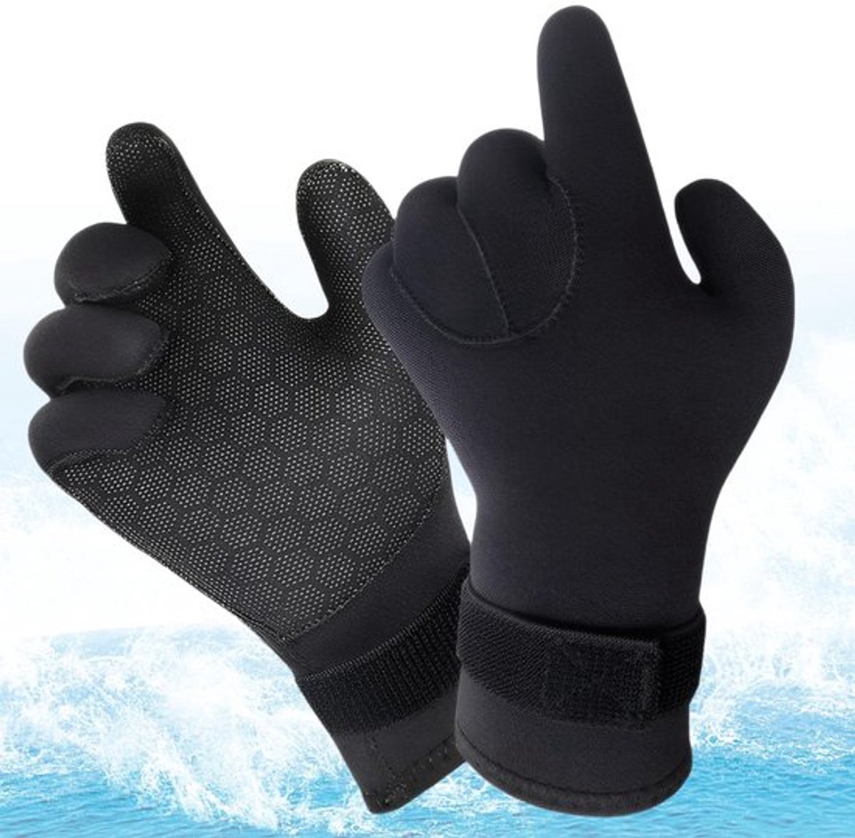 Duikhandschoenen 3 mm - Neopreen - Antislip - Thermisch - Verstelbare Polsband - Ademend - Slijtvast - Watersporthandschoenen