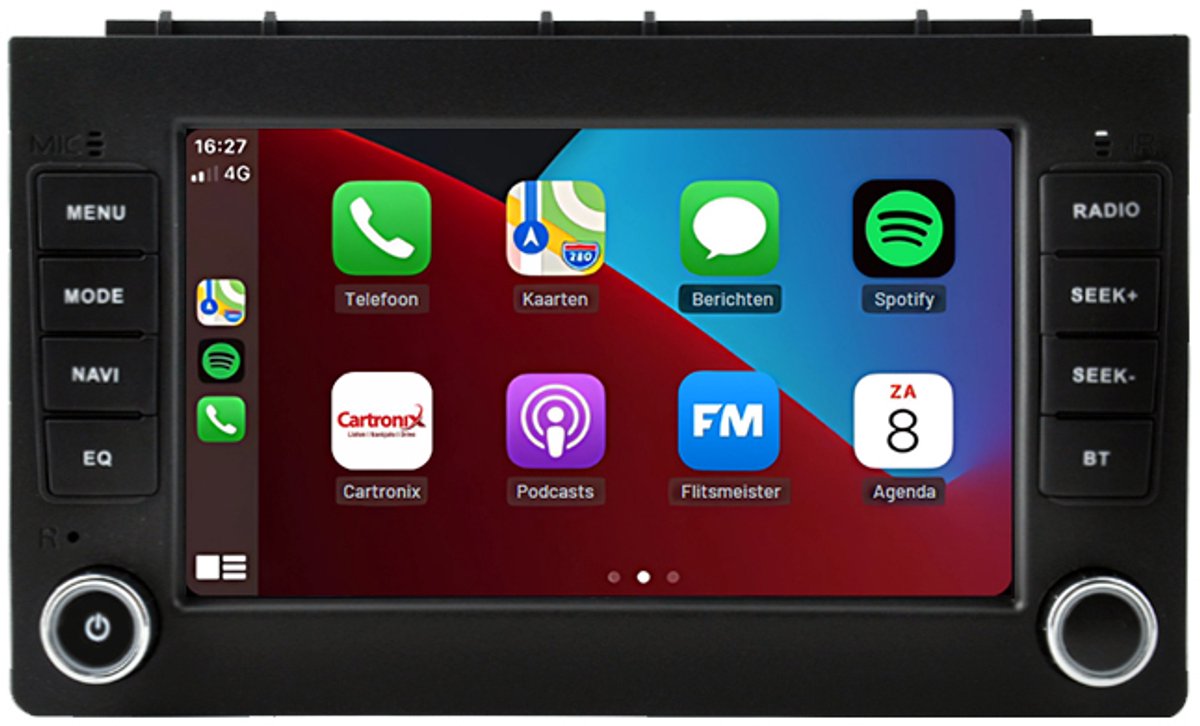CarPlay autoradio geschikt voor Saab 9-3 | 2007 t/m 2012 | Cartronix CTX-118350 | 2007 2008 2009 2010 2011 2012 | 7 inch | Android 15 | Draadloos Apple CarPlay & Android Auto | 2GB + 32GB | Bluetooth & Wifi